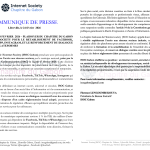 COMMUNIQUE DE PRESSE                                LIBREVILLE, LE 24 FEVRIER 2026 - PLAIDOYER DU CHAPITRE DU GABON DE L'INTERNET SOCIETY POUR LE RETABLISSEMENT DE FACEBOOK, TIKTOK, WHATSAPP, INSTAGRAM, ET LE RENFORCEMENT DU DIALOGUE AVEC LESDITES PLATEFORMESLe chapitre du Gabon de l'Internet Society (ISOC)